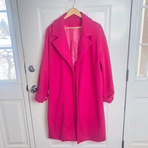 Vibrant Pink Overcoat